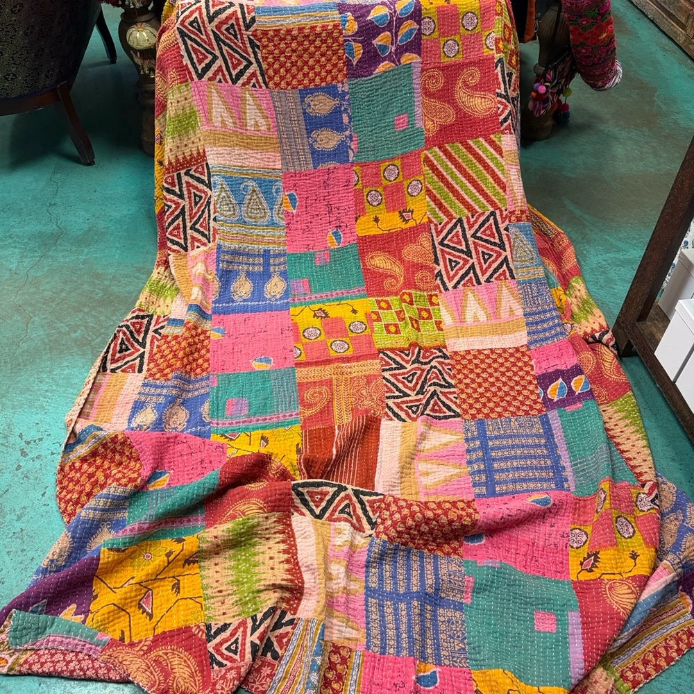 Kantha  Patchwork Quilt